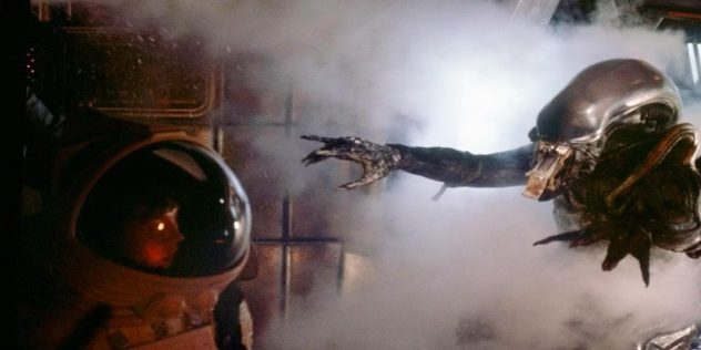 Ellen Ripley Fights an Alien in The First Alien Film in 1979